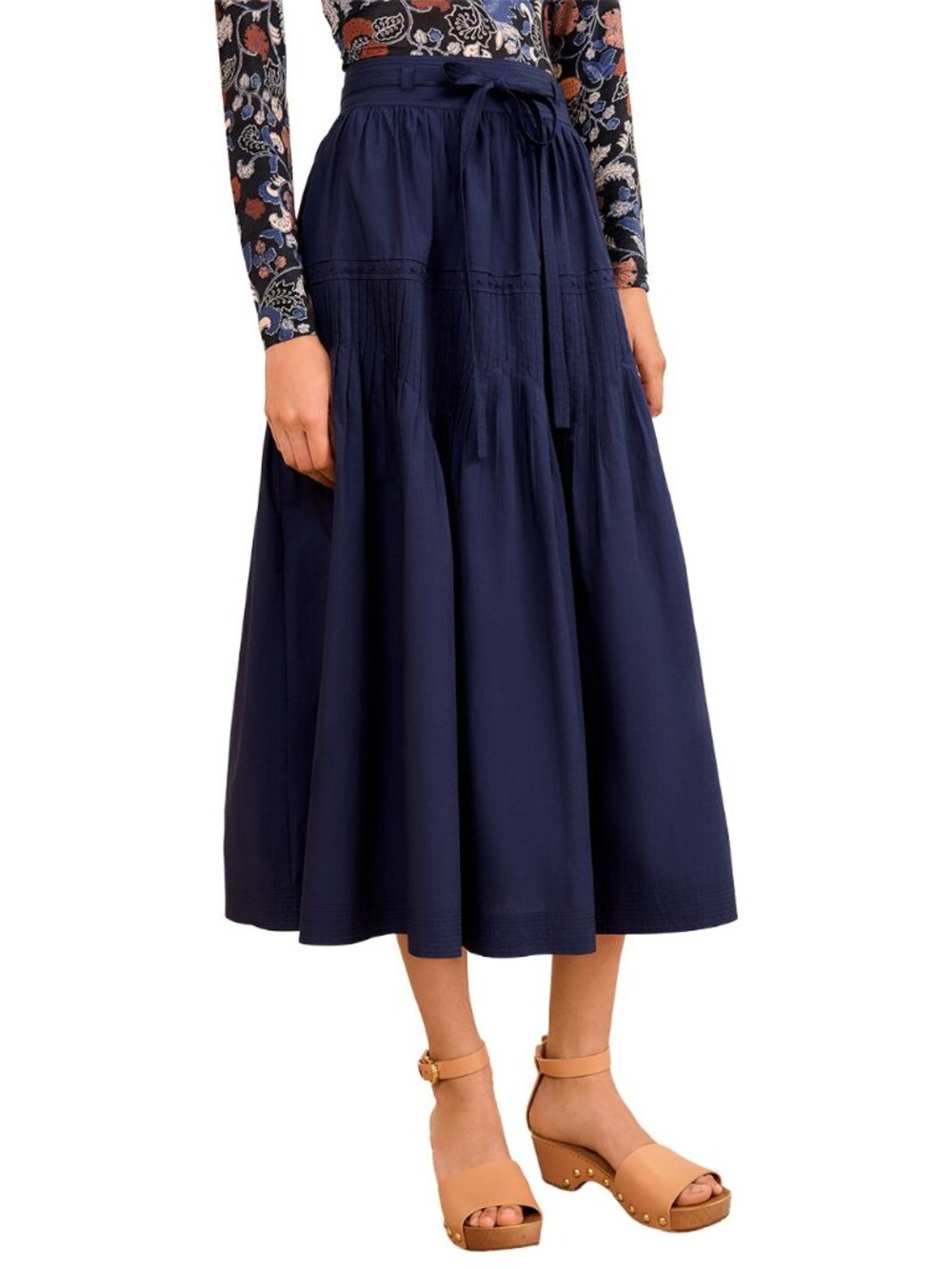 Ulla Johnson Blythe Drop Waist Midi Skirt